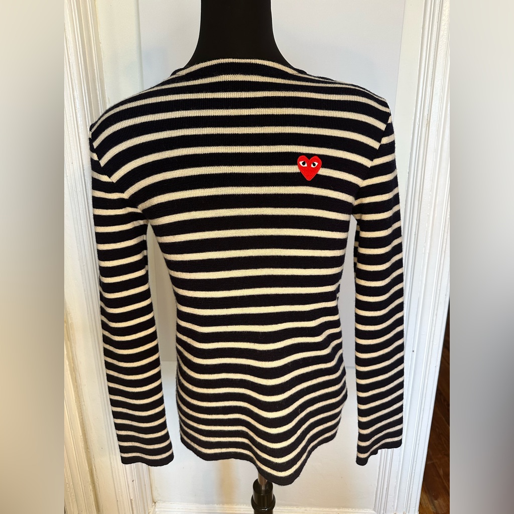 Comme Des Garons Original Wool Striped Men’s Sweater In Medium (Long Sleeves)